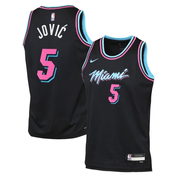 Miami Heat Trikot Nikola Jovic Nike 2025-26 City Edition Schwarz Swingman - Herren Miami Heat Trikot Nikola Jovic Nike 2025-26 City Edition Schwarz Swingman - Herren